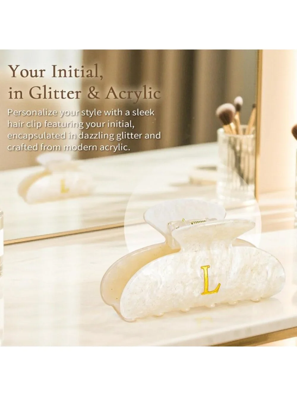 Chic Gold Initial Hair Clips for Women & Teen Girls - Perfect Gift Accessory